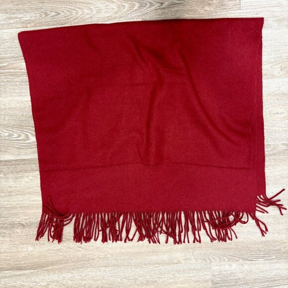 PASHMINA Burgundy Solid Color Cover 17"x72" Scarves Wrap - Picture 2 of 5